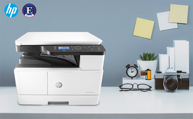 HP LaserJet MFP M438n hỗ trợ việc in ấn, scan và photocopy nhanh chóng, hiệu quả.