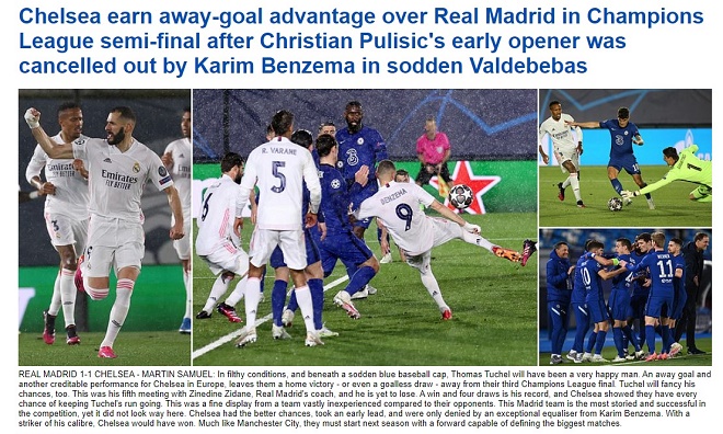 Tờ Daily Mail ca ngợi Chelsea