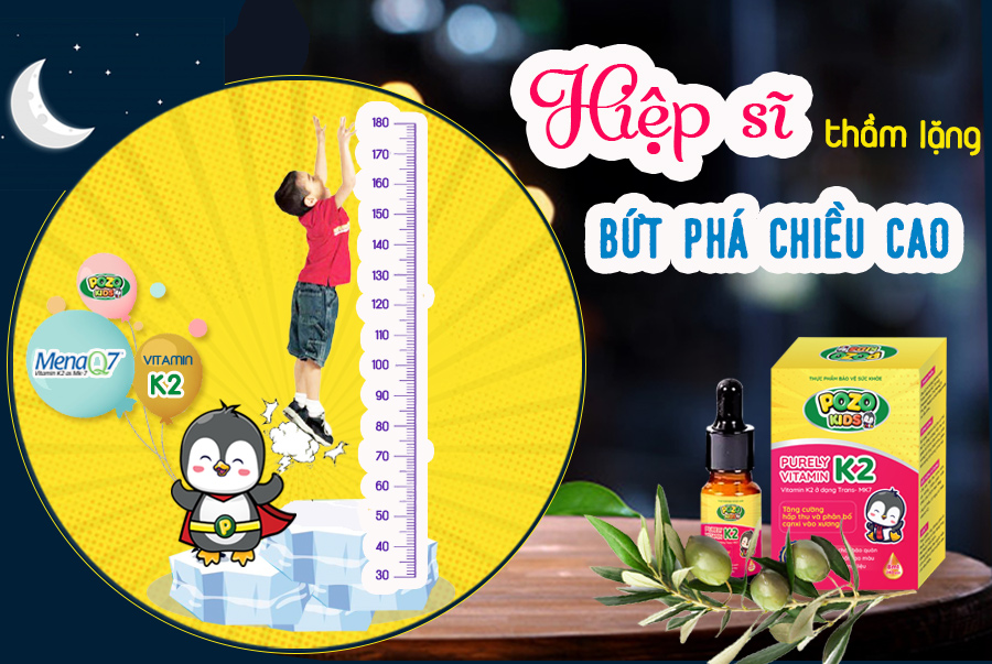 Pozokids - Vitamin K2 tinh khiết giúp bé bứt phá chiều cao - 1