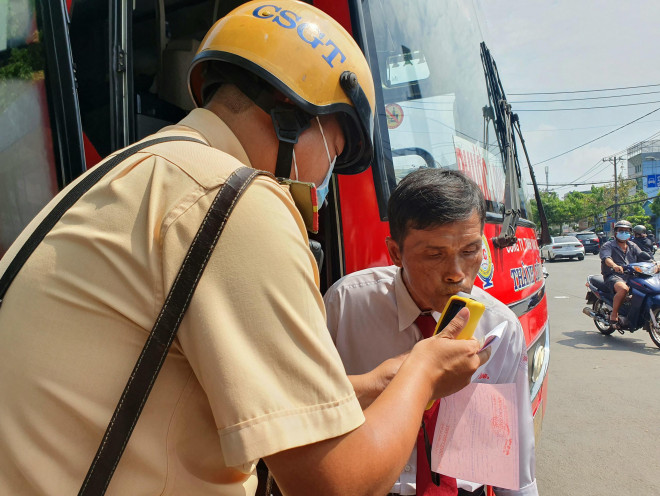 Các tài xế đều chấp hành và cho thấy ý thức cao về việc không sử dụng chất kích thích