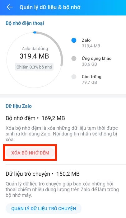 3 bước nhanh gọn dọn rác Zalo, tăng tốc "dế yêu" - 2