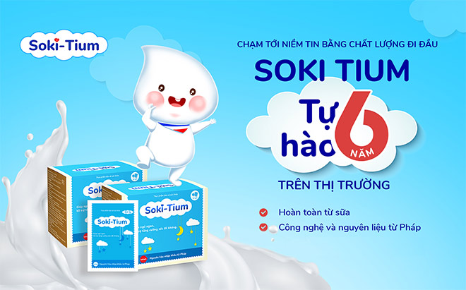 Sản phẩm Soki Tium hỗ trợ giúp bé ngủ ngon đã có mặt gần 6 năm trên thị trường