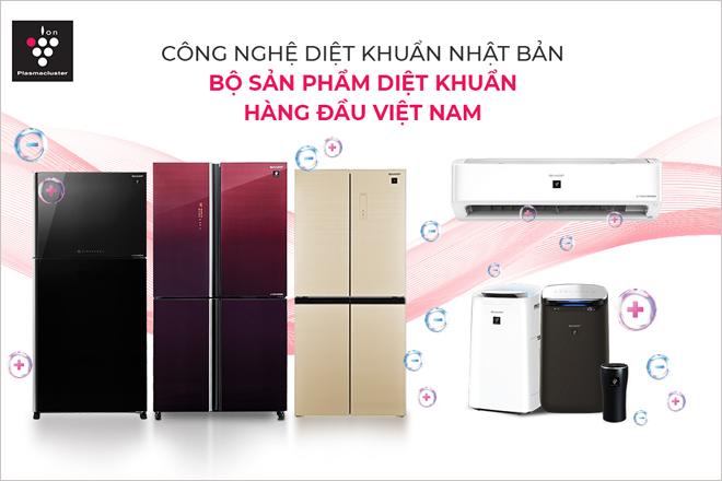 Sharp - Bộ sản phẩm Diệt khuẩn hàng đầu Việt Nam