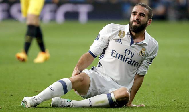 Dani Carvajal chắc chắn nghỉ hết mùa giải cho Real Madrid sau ca chấn thương mới nhất