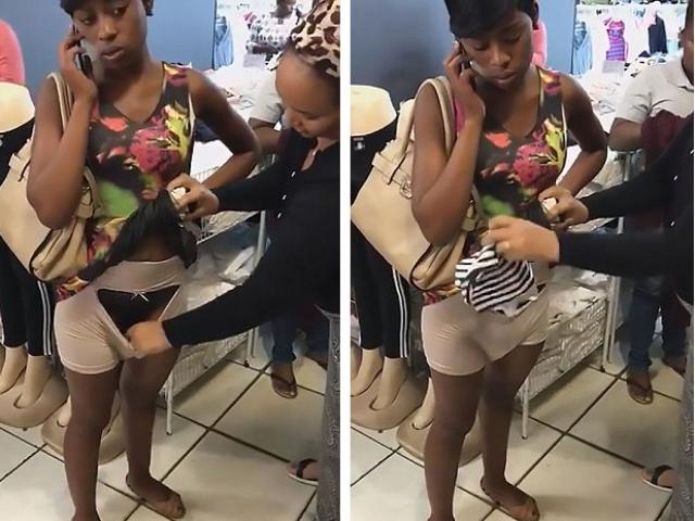 Bạn trẻ - Cuộc sống - Sốc khi thấy người phụ nữ giấu đồ ăn trộm trong "chỗ hiểm"