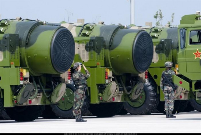 Tên lửa đạn đạo Đông Phong 26 của quân đội Trung Quốc.