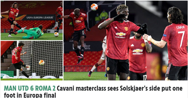 MU đại thắng Roma 6-2: Báo Anh ca ngợi, tin sớm đoạt vé vàng chung kết Europa League - 4