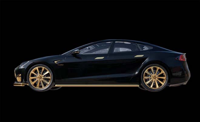 Tesla Model S "dát vàng 24K" đắt ngang ngửa siêu xe - 4
