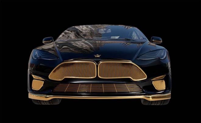 Tesla Model S &#34;dát vàng 24K&#34; đắt ngang ngửa siêu xe - 3
