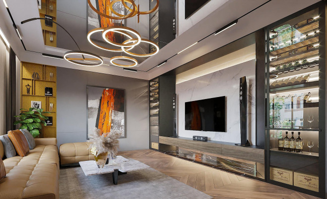 Căn nhà sang trọng của Hồng Đăng.