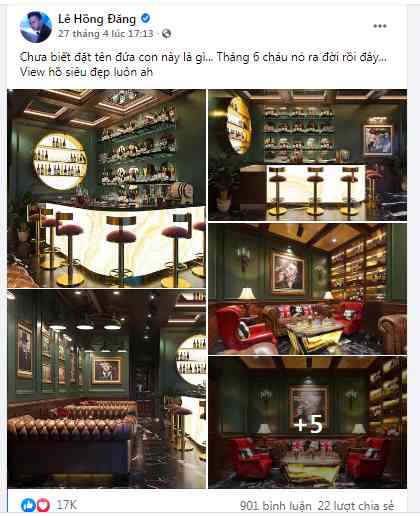 Nam diễn viên vừa tiết lộ, vào tháng 6 tới, anh sẽ khai trương một quán bar.