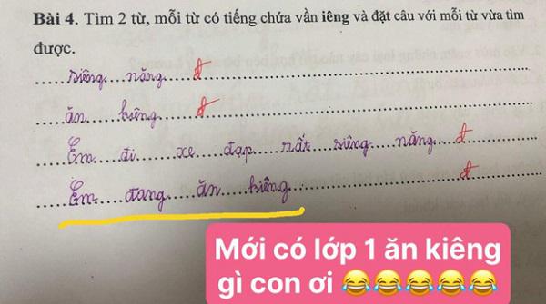 Cậu nhóc làm bài tập tiếng Việt khiến dân mạng cười ngặt nghẽo, cô giáo cũng "bó tay" - 4