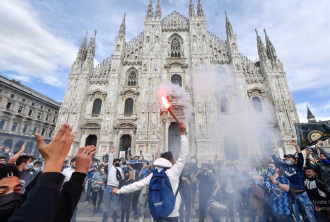 Inter lật đổ Juventus sau 9 năm, triệu fan ăn mừng bất chấp Covid-19 - 3