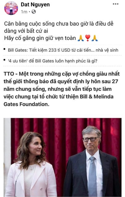 Facebooker Việt xôn xao vụ tỉ phú công nghệ Bill Gates và vợ ly hôn - 8