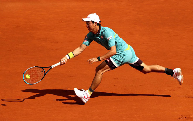 Kei Nishikori vượt khó ở vòng 1 Madrid Open năm nay