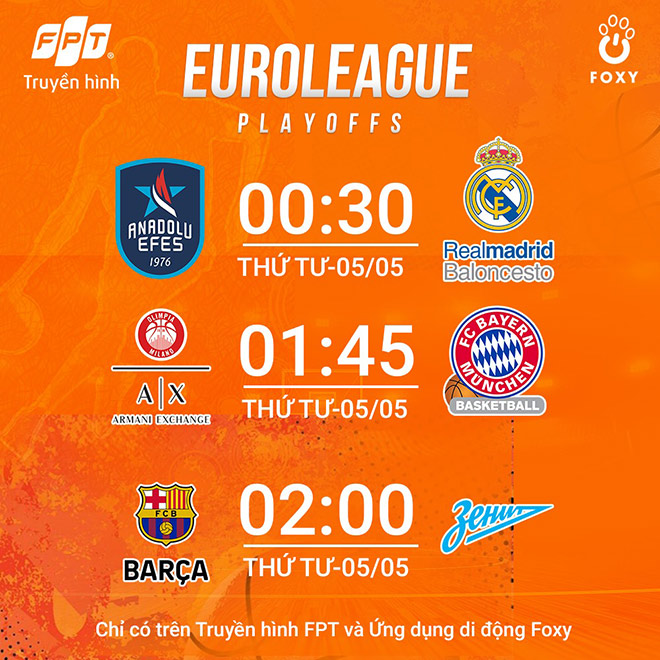 Vòng Playoffs Giải Bóng rổ Vô địch châu Âu 2021 EuroLeague Playoffs - Phân tranh chưa ngã ngũ - 4