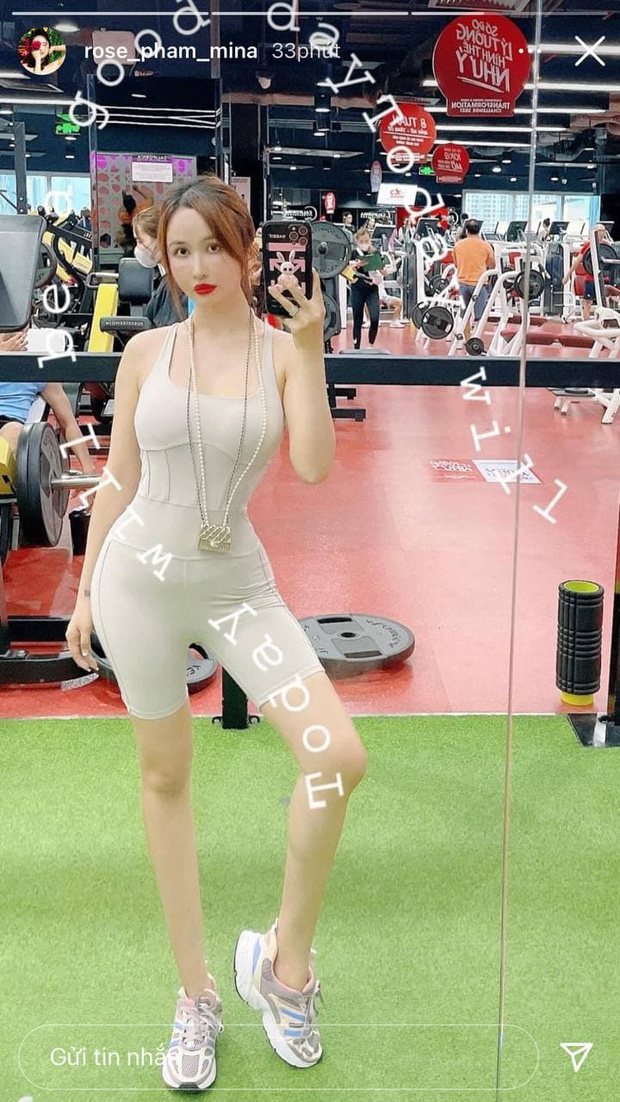 Trang phục phòng gym của Mina Phạm phô trọn đường nét hình thể - 3