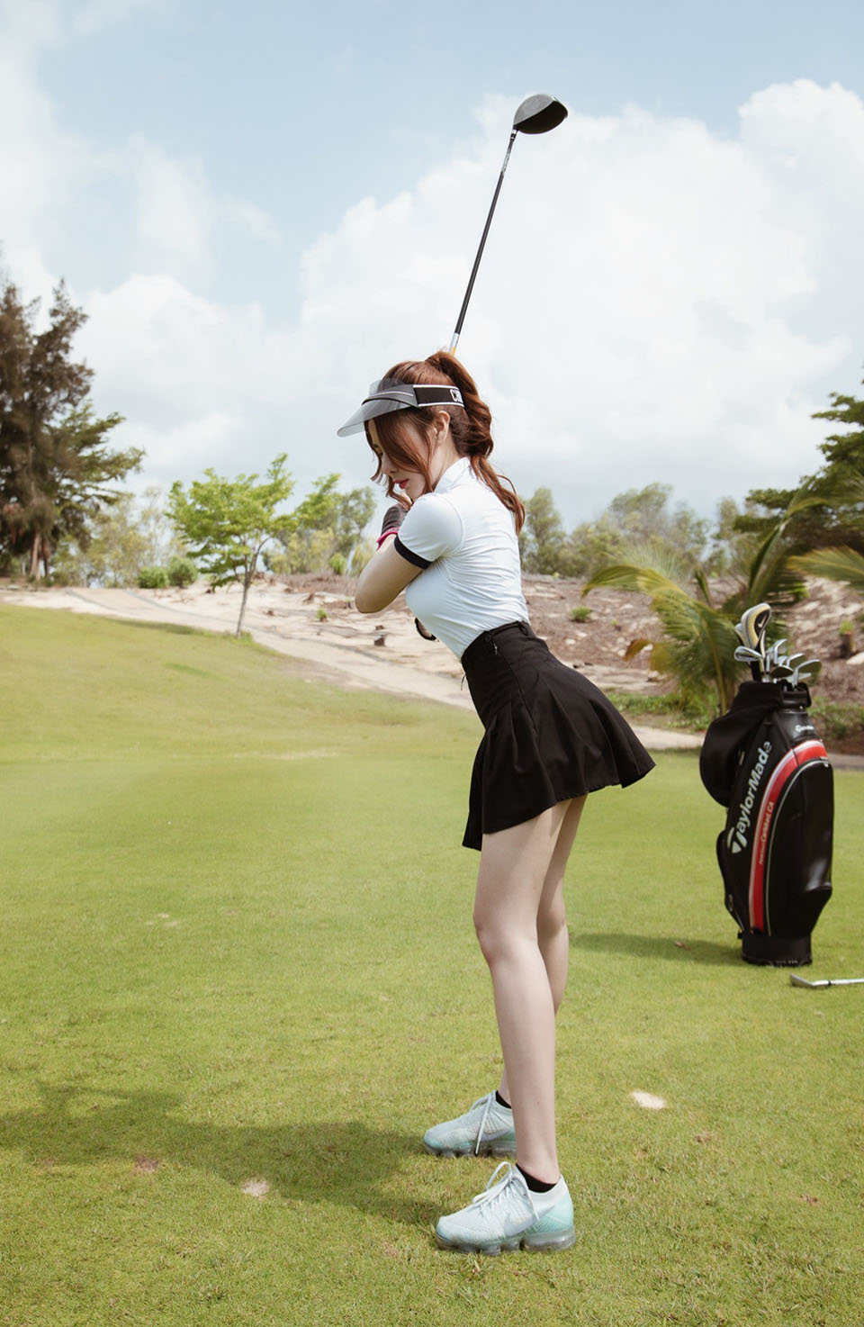 Giảm giá Set váy áo chơi golf zg6  áo golf nữ  hàng chính hãng  BeeCost