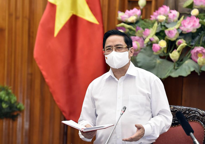 Thủ tướng Phạm Minh Chính nhấn mạnh ngành giáo dục phải vươn lên mạnh mẽ, đổi mới tư duy quản lý. Ảnh: VGP