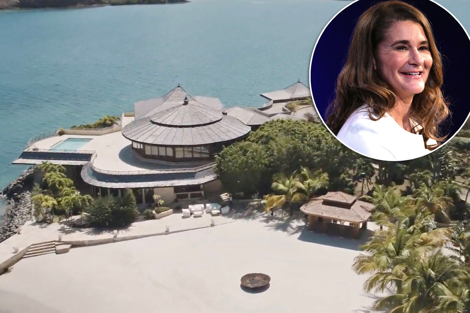 Bà Melinda Gates được cho là đã thuê nguyên hòn đảo trên biển Caribe để né tránh truyền thông.