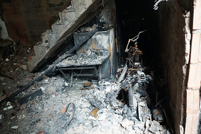 Căn nhà xảy ra hỏa hoạn khiến 8 người mắc kẹt trong nhà tử vong