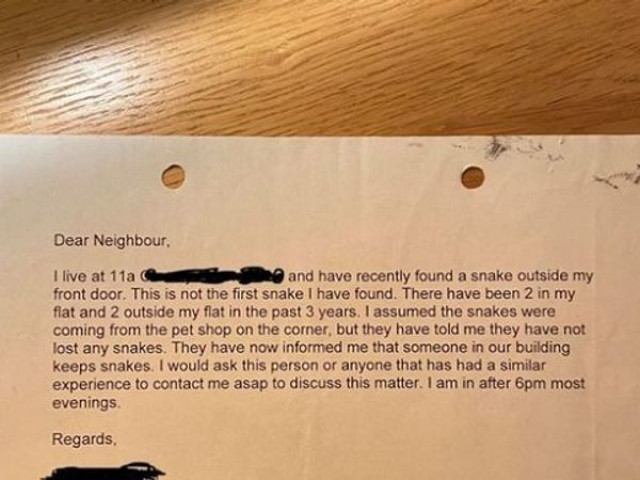 Bạn trẻ - Cuộc sống - Đọc lá thư hàng xóm gửi, người đàn ông sợ đến mức muốn "phá hủy" căn hộ