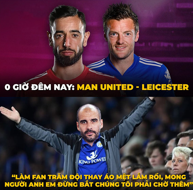 Man City cổ vũ Leicester đại chiến với MU.