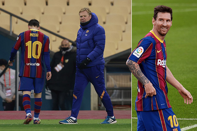 Messi không hài lòng với HLV Koeman