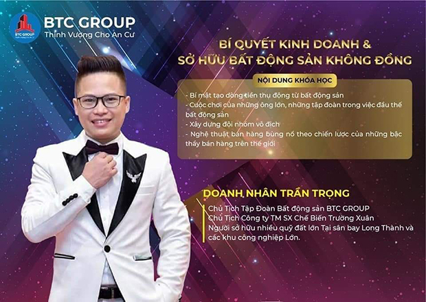 Doanh nhân Trần Trọng - Chủ tịch Hội đồng Quản trị BTC Group