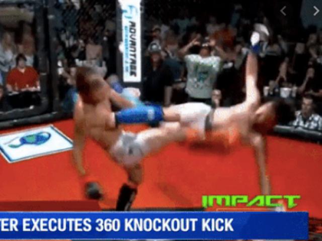 Thể thao - Knock-out như trong phim: Xoay 360 độ tung cú đá khiến đối thủ "sấp mặt"