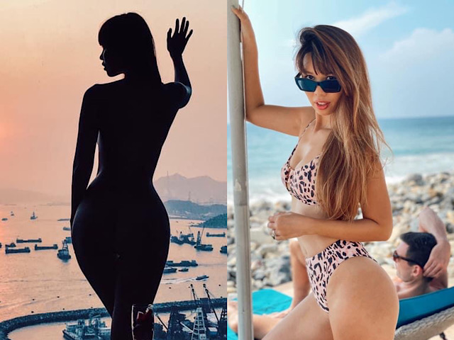 Đời sống Showbiz - Siêu mẫu Việt tạo dáng trước cửa kính khiến người nhìn "lóa mắt"