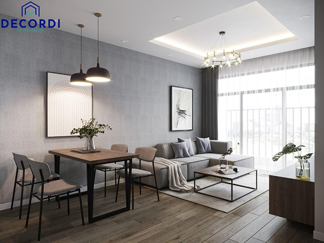 Sự giản lược trong phong cách thiết kế nội thất Bắc Âu càng khiến cho không gian được mở rộng.