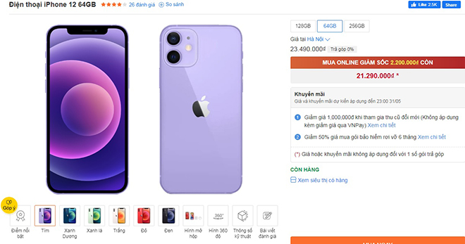 iPhone 12 và iPhone 12 Mini Tím chính thức bán tại Việt Nam, giá từ 18,19 triệu đồng - 4