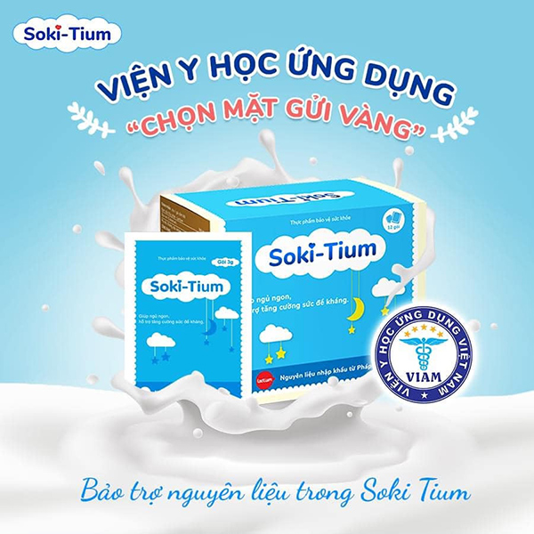 SOKI TIUM giúp trẻ ngủ ngon tự nhiên và đạt chuẩn từ sữa