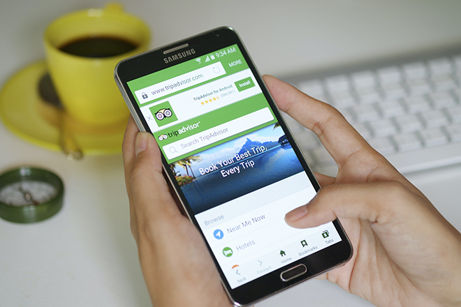Ứng dụng du lịch Tripadvisor được rất nhiều du khách trên thế giới sử dụng để tìm kiếm thông tin.