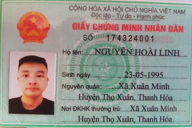Chứng minh nhân dân mà Wei sử dụng để lưu trú.