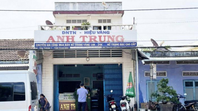 Hiệu vàng nơi xảy ra vụ trộm