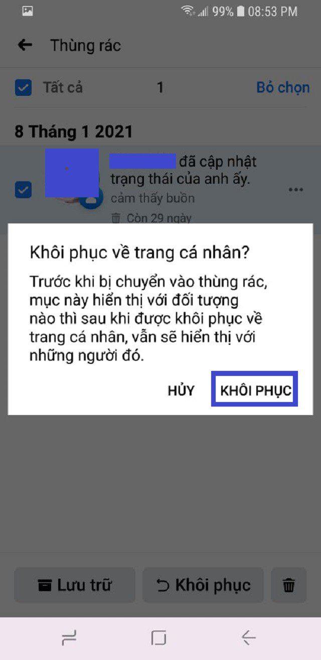 Mẹo khôi phục bài viết đã xóa trên Facebook siêu đơn giản - 5