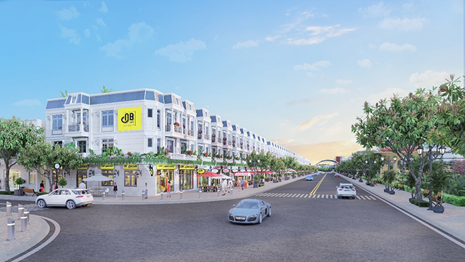  The Sun với những dãy shophouse mang lại nhịp sống sôi động cho cư dân