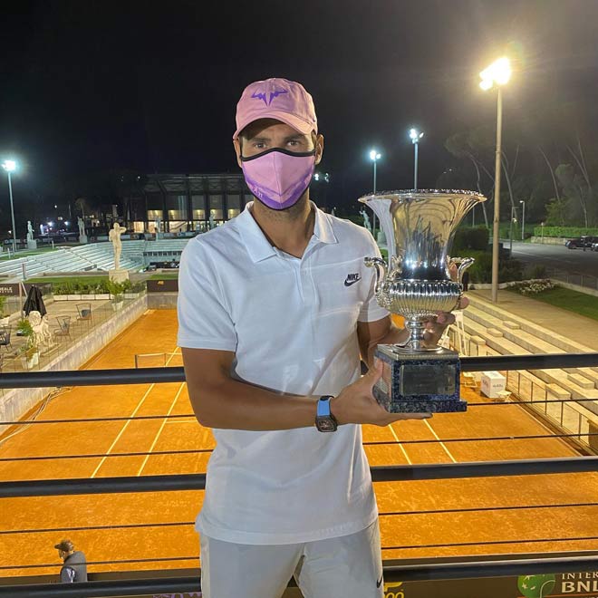 Rafa vượt khó để lần thứ 10 vô địch giải ATP Masters 1000 tại thủ đô nước Ý