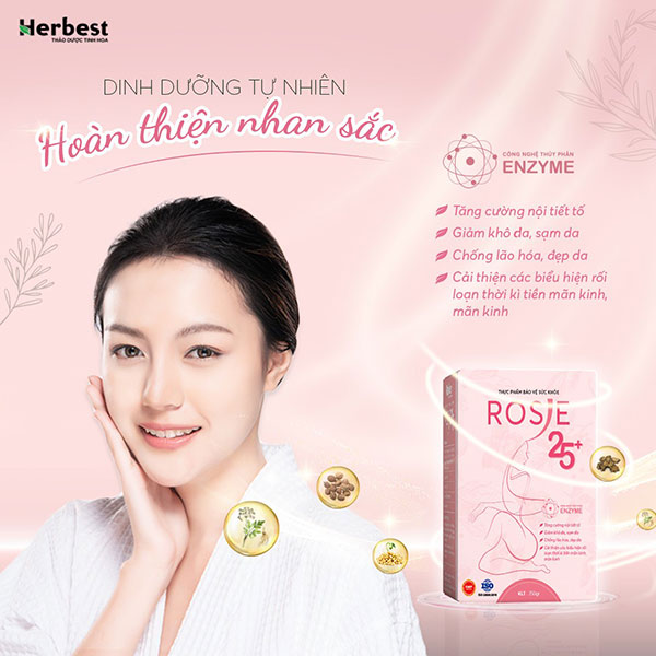 Rosie 25+ là một trong những dòng sản phẩm cốt lõi của thương hiệu HerBest.