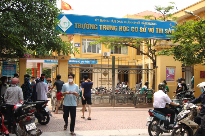 Trường THCS Võ Thị Sáu - nơi em B.H.Đ (học sinh lớp 7A) mắc COVID-19 đang theo học