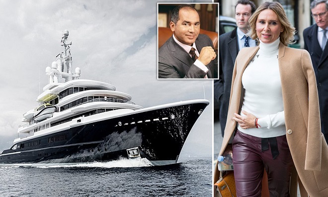 Bà Tatiana cũng muốn đòi quyền sở hữu siêu du thuyền Luna trị giá hơn 200 triệu bảng Anh.