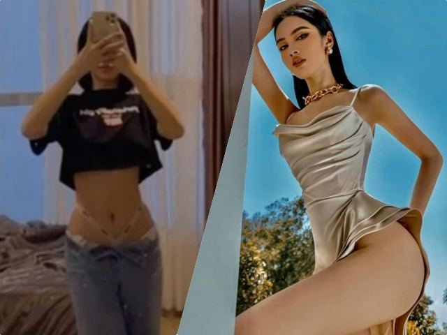 Thời trang - Cẩm Đan lăng xê mốt quần trễ đang là "hot trend"