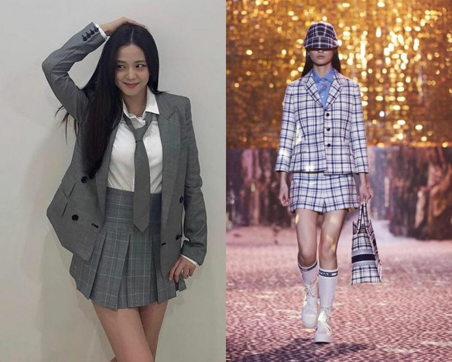 Diện trang phục Dior được lấy cảm hứng từ chính mình, Jisoo có đẹp hơn người mẫu? - 2