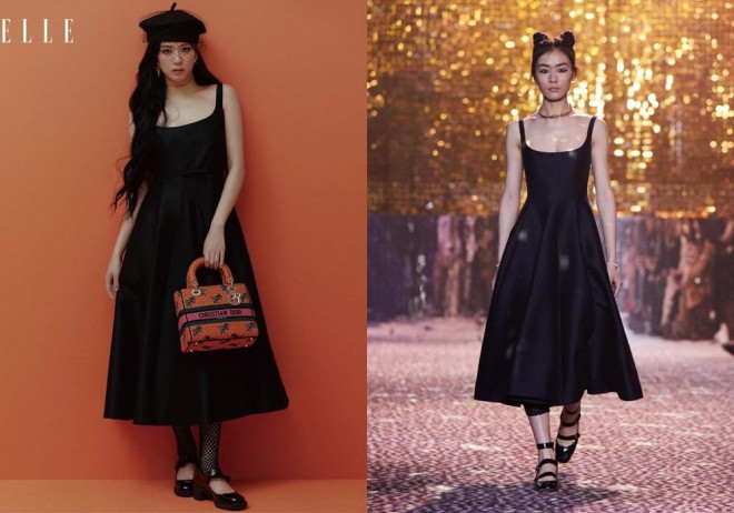 Diện trang phục Dior được lấy cảm hứng từ chính mình, Jisoo có đẹp hơn người mẫu? - 4