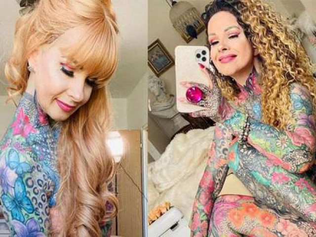 Làm đẹp - Quý bà U60 chi hết tiền tiết kiệm cả đời để xăm kín người