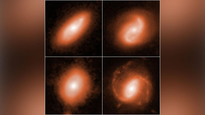 4 trong số các thiên hà phát tín hiệu vô tuyến nhiều năm đến Trái Đất - Ảnh: NASA/ESA