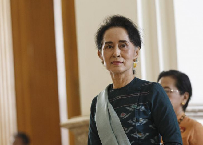 Lãnh đạo dân sự Myanmar Aung San Suu Kyi bị quân đội Myanmar bắt giữ hôm 1-2. Ảnh tư liệu: Reuters