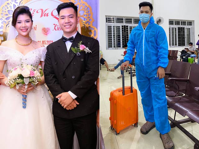 Bạn trẻ - Cuộc sống - Chú rể "số nhọ", vừa cưới 3 ngày đã phải đi cách ly tập trung, vợ cách ly tại nhà vì dịch COVID-19